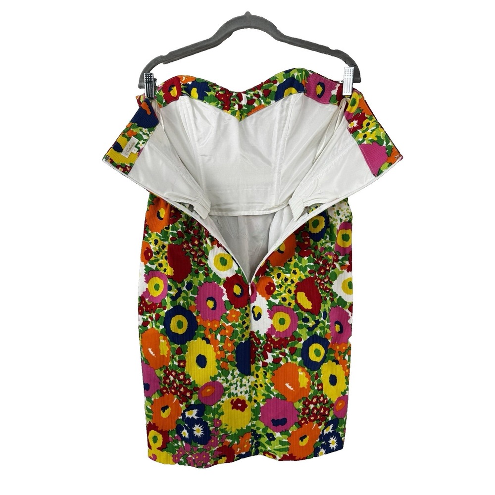 Shoshanna Women 4 Dress Floral Bloomcore Vibrant Pockets Luxury Resortwear Vacay - Picture 5 of 13